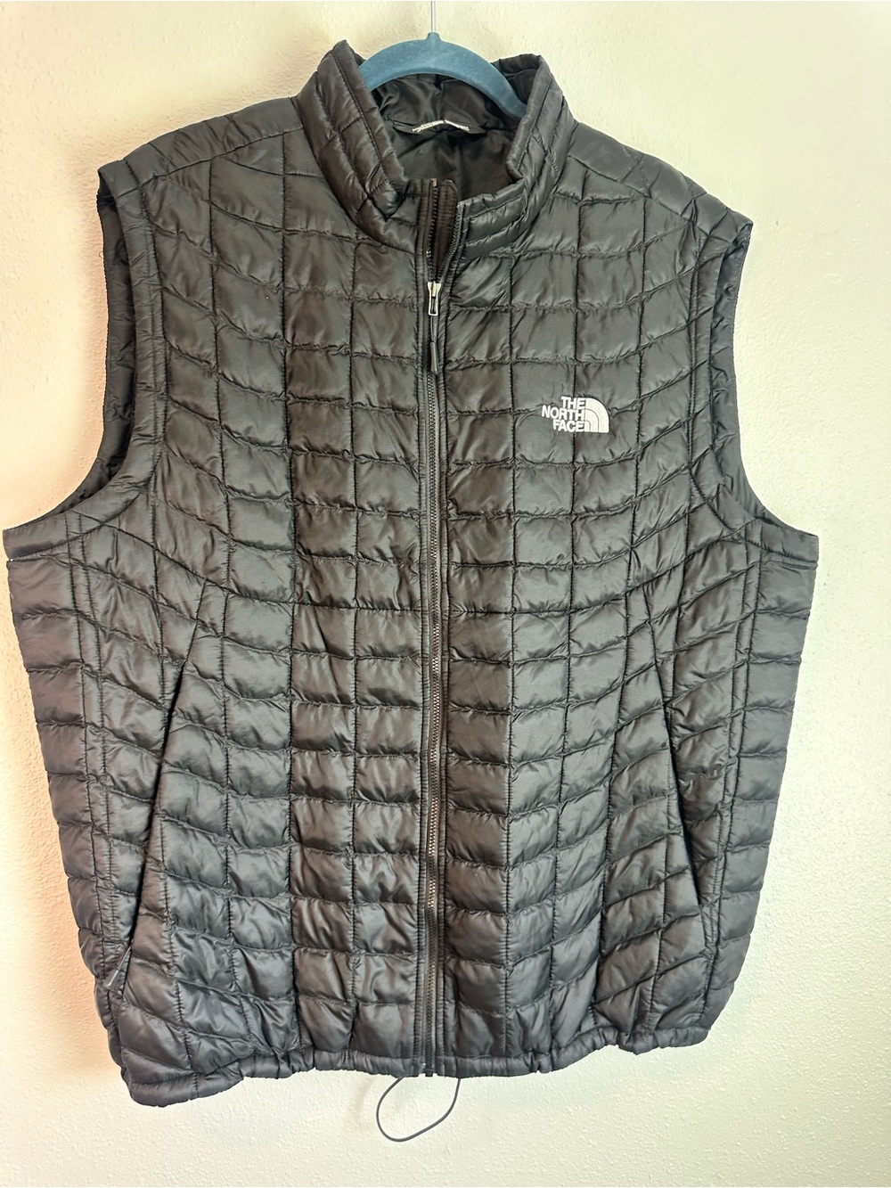The North Face ThermoBall Quilted Puffer Vest Black Men’s Full Zip Lightweight